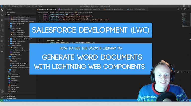 Salesforce Development Tutorial(LWC): How to Generate a Word Document from a Lightning Web Component