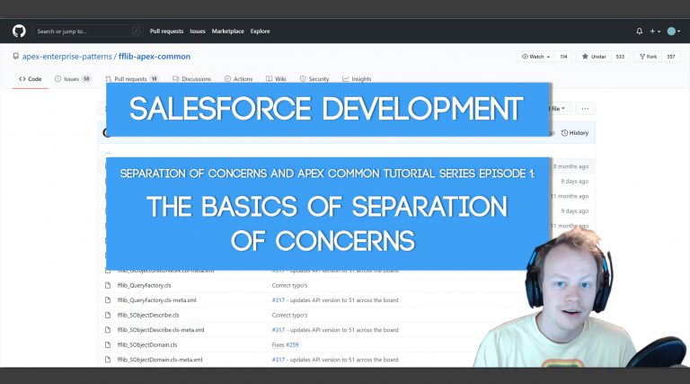 SoC and the Apex Common Library Tutorial Series Part 1: Introduction to the Separation of Concerns Design Principle